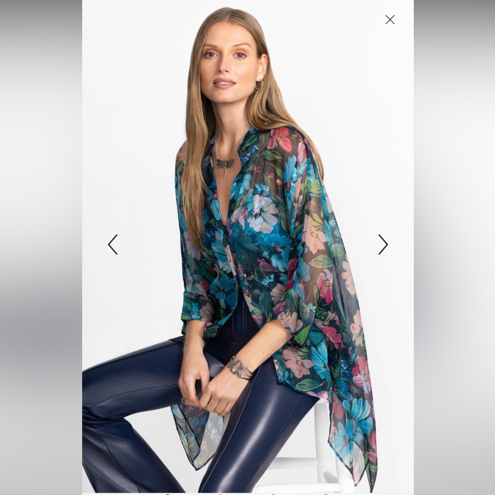 Johnny Was Floral KATIA OVERSIZED BLOUSE